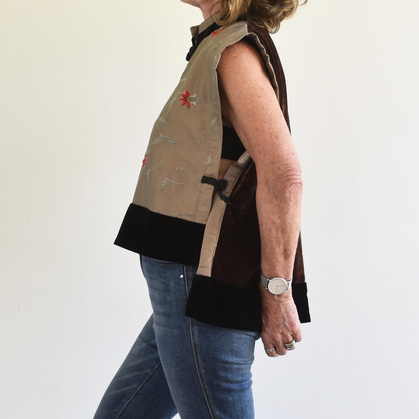 Sin Mangas terciopelo