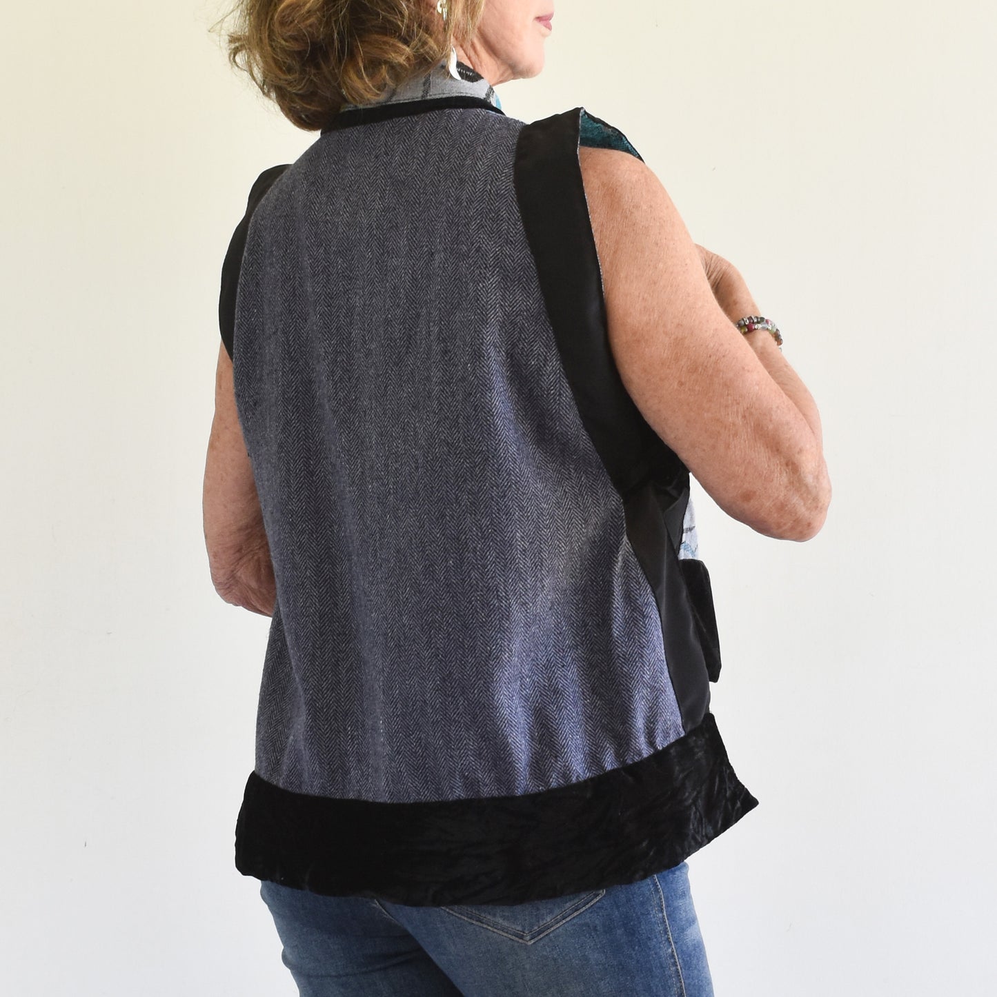 Sin Mangas terciopelo