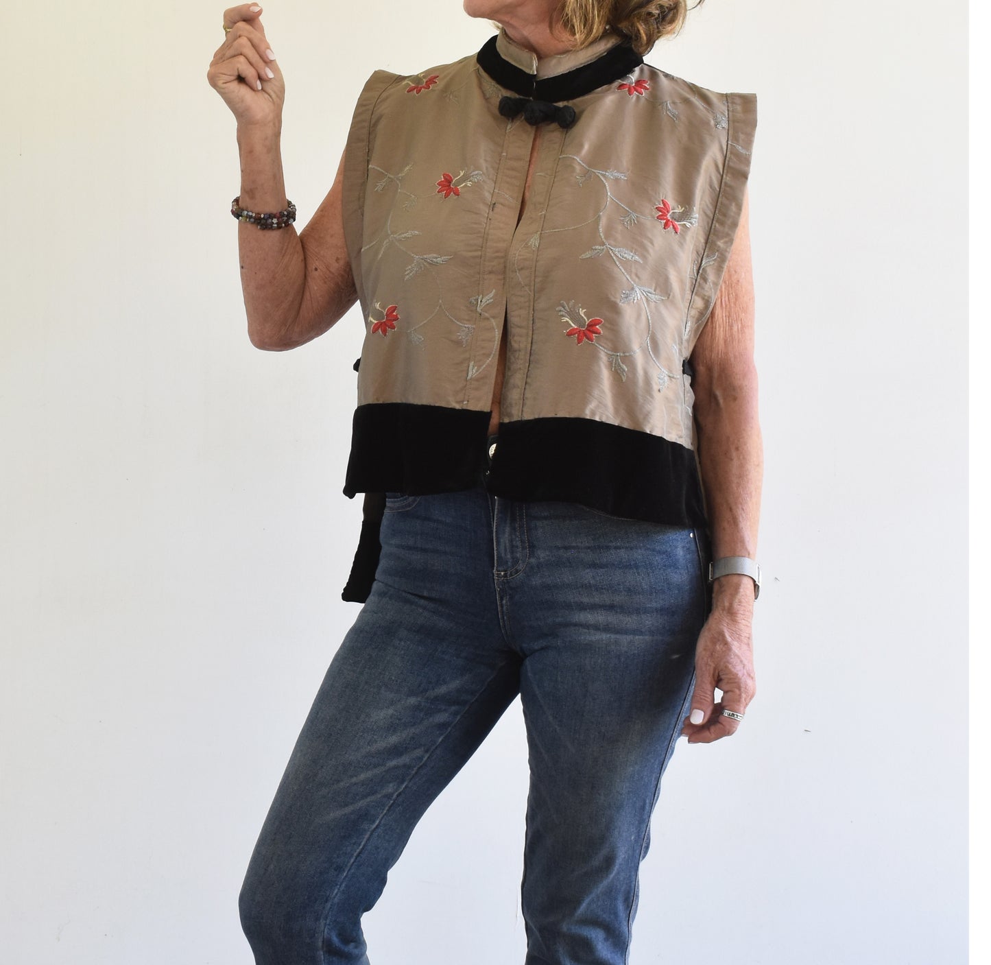 Sin Mangas terciopelo